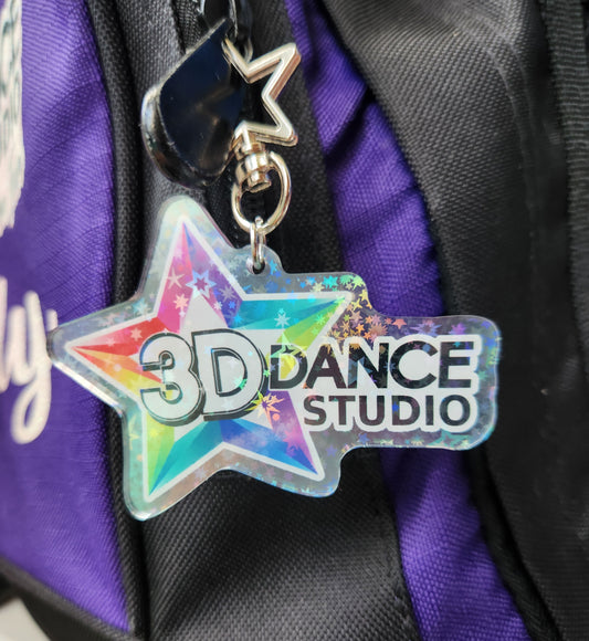 3d Dance Holographic Keychain