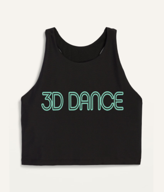 3d Dance Girls Sports Bra