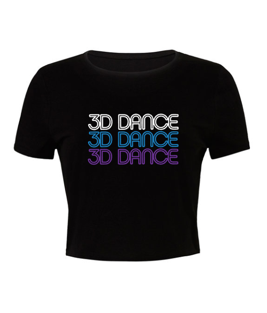 3D Dance Ladies Crop Top