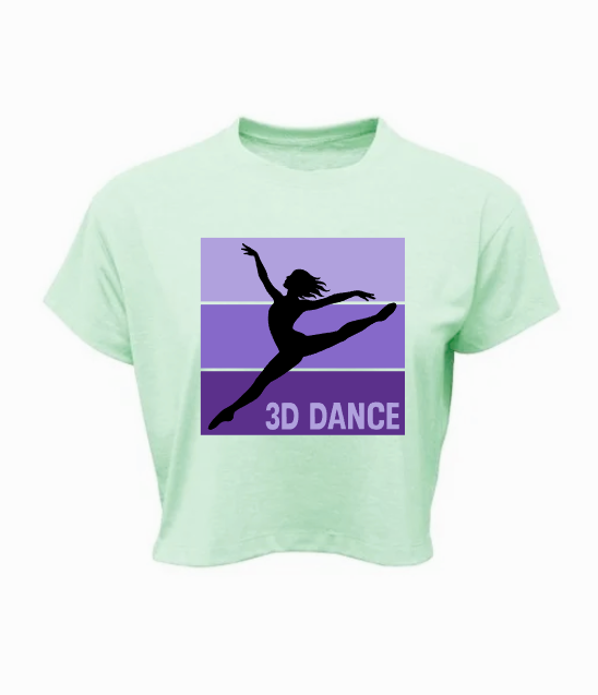 3D Dance Ladies Crop Top