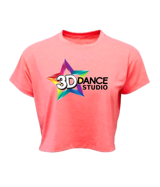 3D Dance Ladies Logo Crop Top