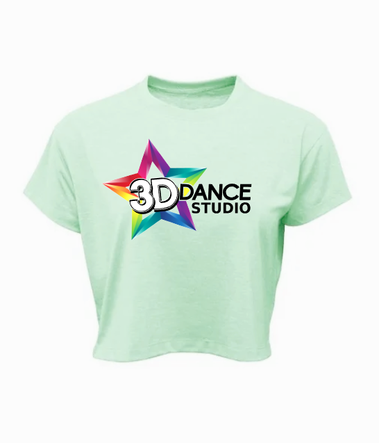 3D Dance Ladies Logo Crop Top