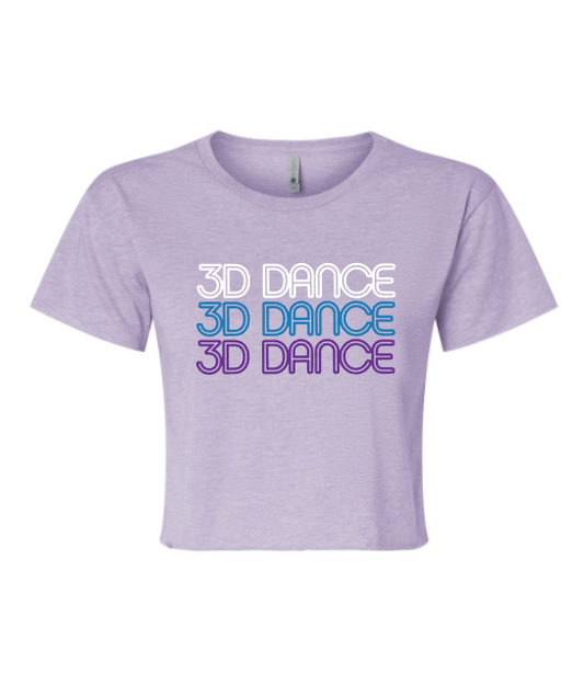 3D Dance Ladies Crop Top