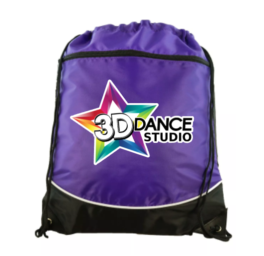 3D Dance Drawstring Bag