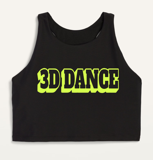 3d Dance Girls Sports Bra