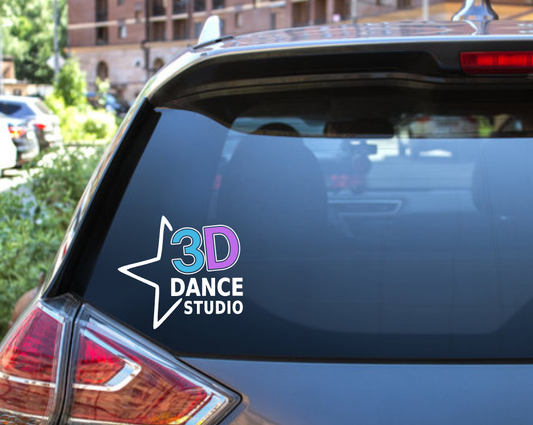 3d Dance Car decal