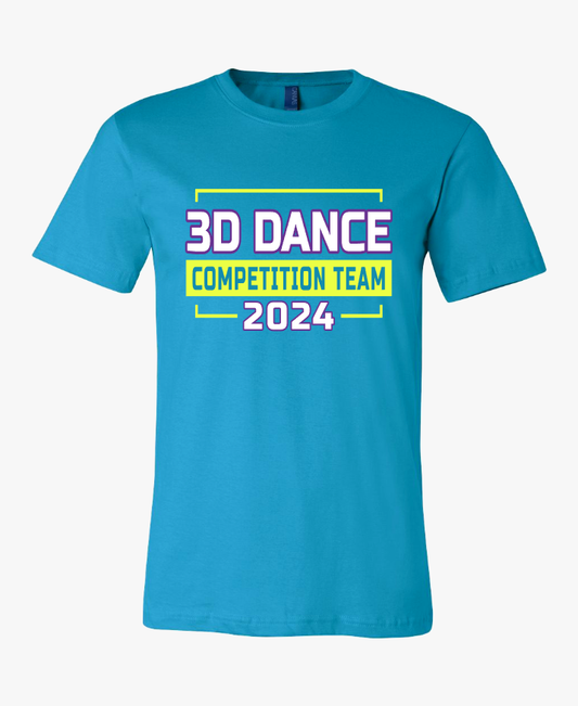 3D Dance 2024 Competition Team Adult and Youth Tees