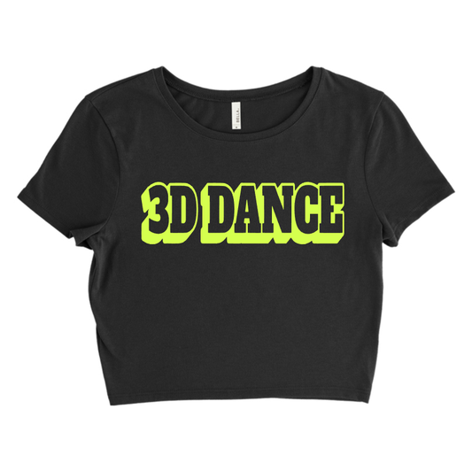 3D Dance Ladies Crop Top