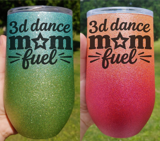 3D dance Mom 16 oz. Glitter Tumbler