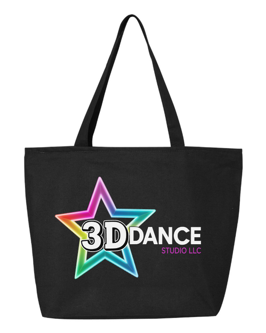 3D Dance Zipper Tote