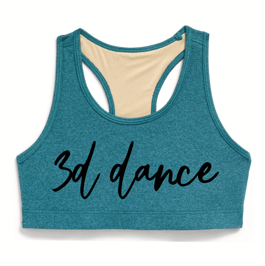 3d Dance Girls Sports Bra