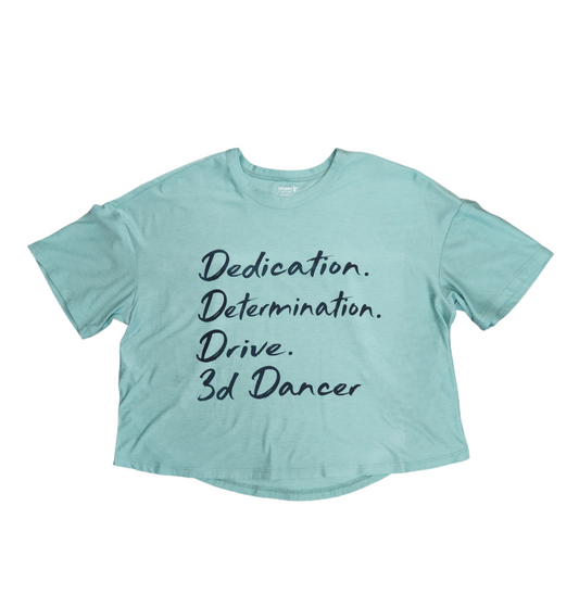 3d Dance Dedication Girls Crop Top