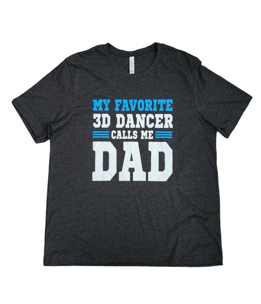 3D Dance Dad and Grandpa Adult Tee