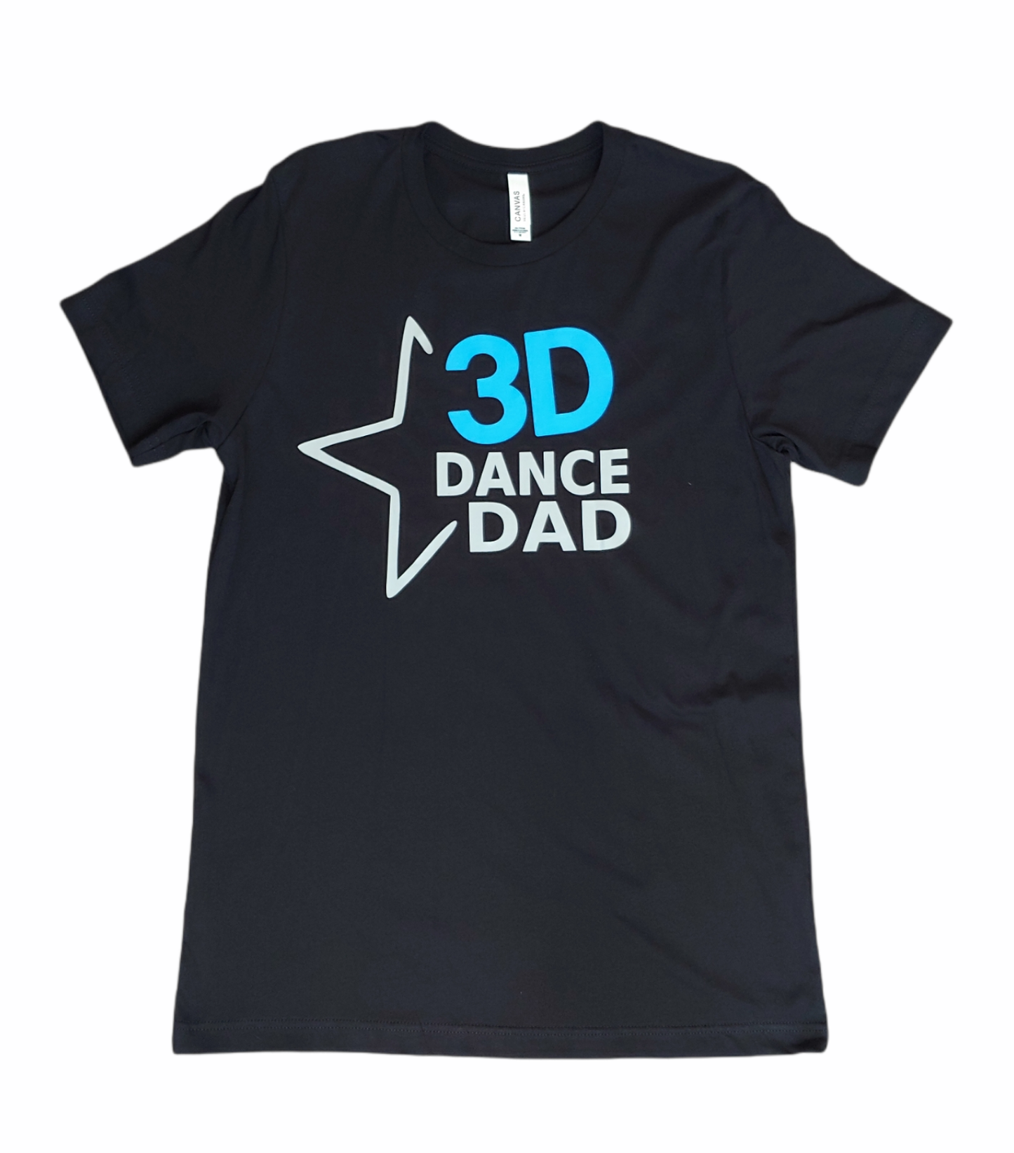 3d Dance dad star logo Adult tee