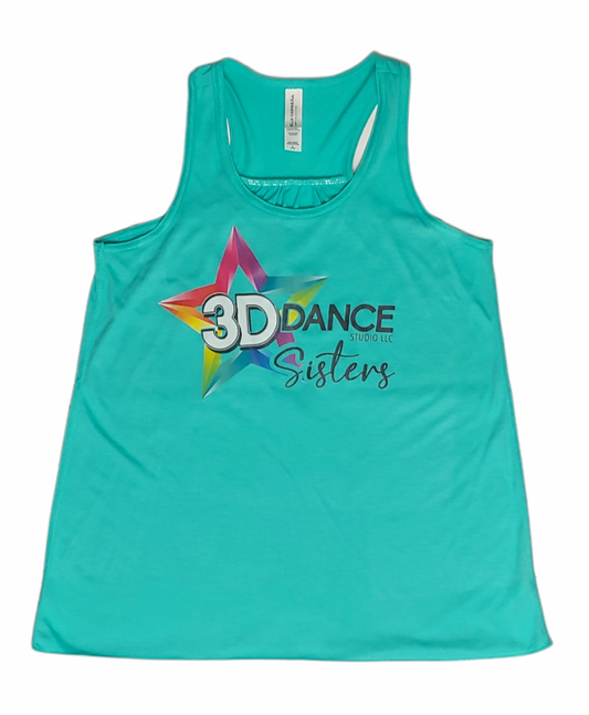 3d dance sisters Youth and Ladies tank