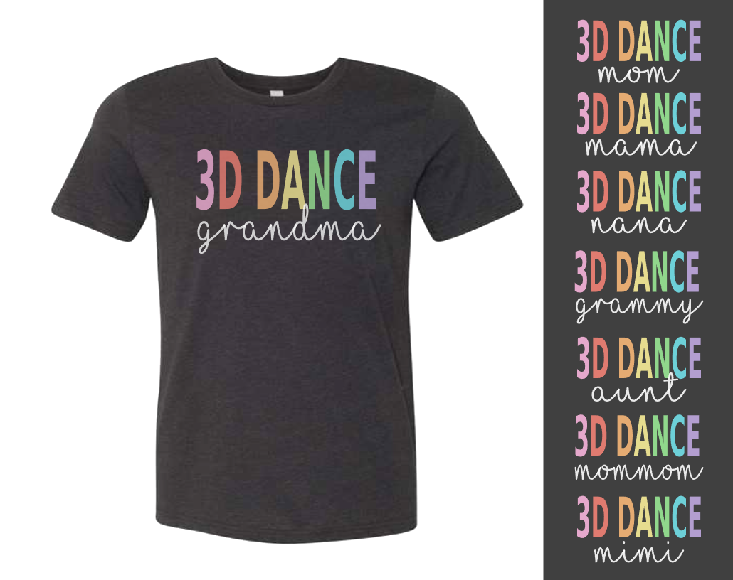 3d Dance Rainbow Tee