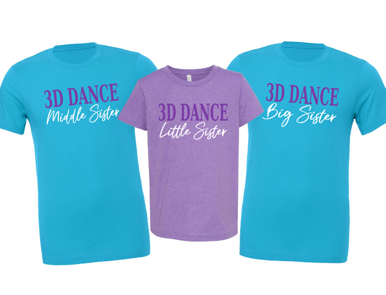 3D Dance Sisters Tee